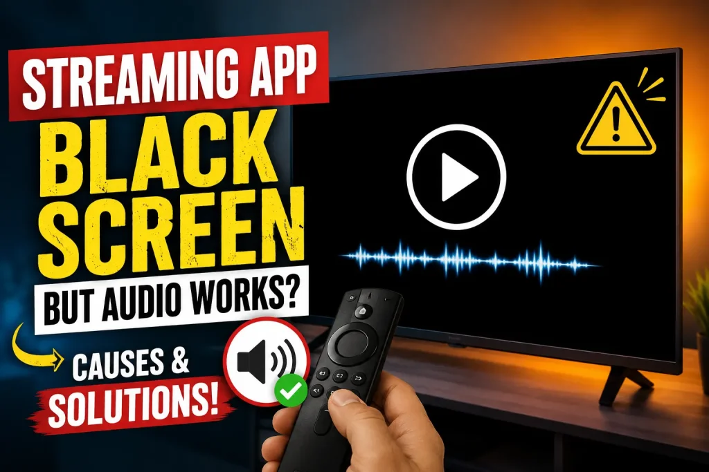 Streaming App Black Screen